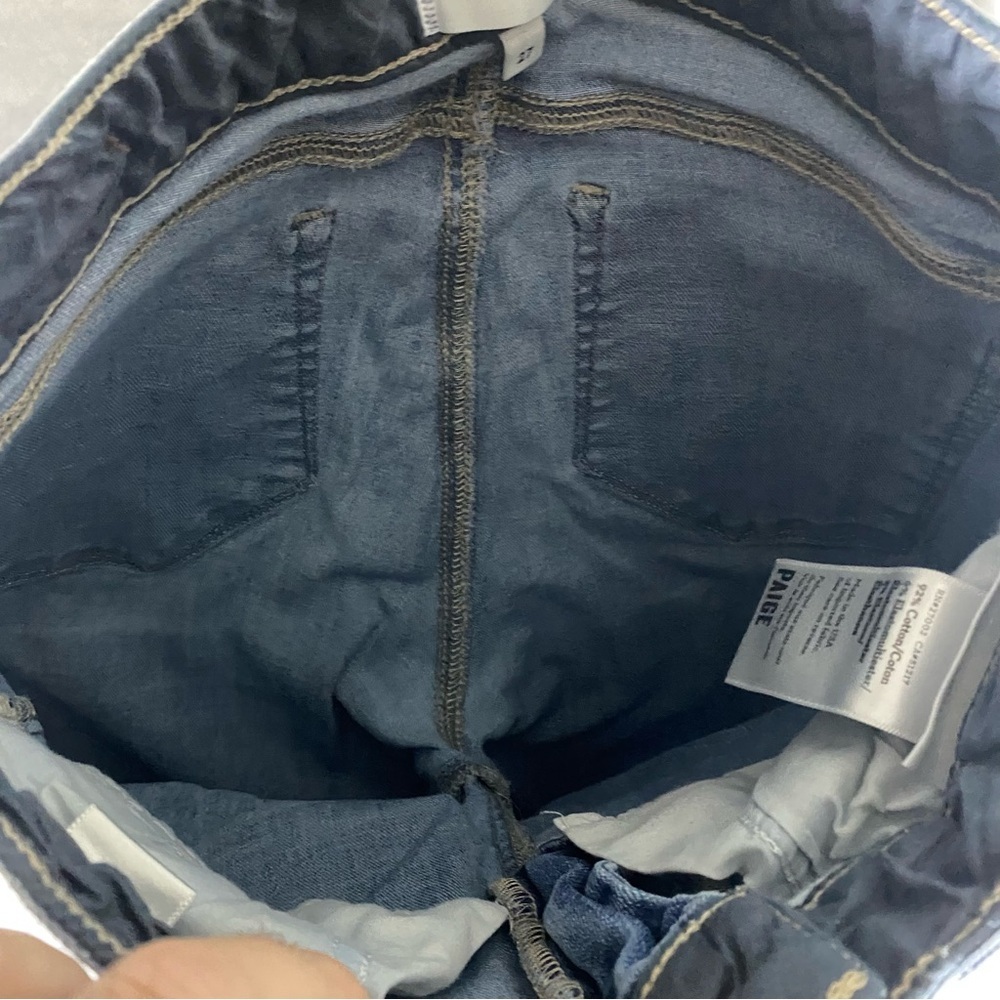 Paige Women’s Blue Skinny Jeans Size‎ 27 Distressed - Picture 4 of 8